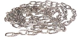 Chapuis BS3 Bobina di catena saldata, maglia corta, in acciaio zincato 55 kg diametro 3 mm x 25 m