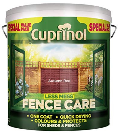 Cuprinol Less Mess Fence Care 6L Autumn Red (445683) by Cuprinol
