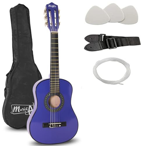 Musik Alley MA-52 Klassische Akustikgitarre Kids Gitarre und Junior-Gitarre Blau