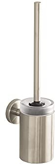 Hansgrohe 40522820 Toilettenbürstengarnitur Logis mit Behälter aus Kristallglas, brushed nickel