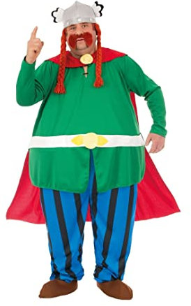 Chaks cs964195/L Kostüm Majestix aus Asterix und Obelix, Lizenzprodukt, 6-teiliges Set, Größe L