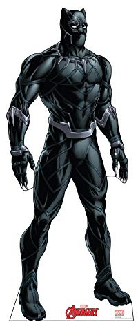 Cardboard People Black Panther Life Size Cardboard Cutout Standup - Marvel's Avengers Animated