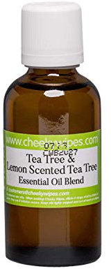 Cheeky Wipes Mucky Wipes Essential Oil Cloth Baby Wipes Soaking Solution (50ml) - Tea Tree & Tea Tree Lemon essential oil for soaking reusable Wipes, leaving them clean and fresh