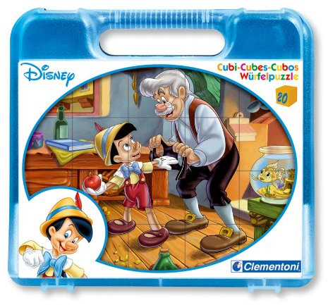 Clementoni 42063.6 - Würfelpuzzle - 20er Würfel Pinocchio