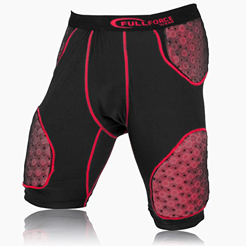 Full Force Erwachsene Thunder Pro Flex 5 Pad Football Unterhose, Schwarz, XXL, FF0208710214