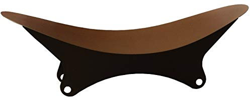 Kaminholzregal Innen Kaminholzschale aus Metall oval FLACH - Corten Effect