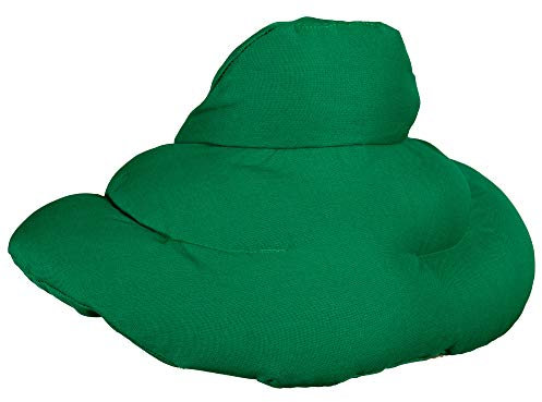 Nackenhörnchen mit Stehkragen grün - Traubenkernkissen - Nackenkissen Wärmekissen - Ein sehr wohliger Nackenwärmer