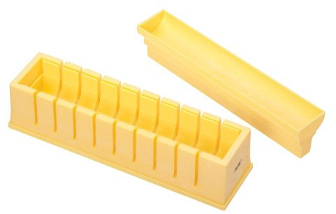 KitchenCraft World of Flavours Japanese Style Sushi Making Kit, Yellow, 23 x 6 x 7 cm