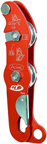 Climbing Technology Acles DX, discensore speleo Unisex-Adulto, Arancio, Taglia Unica
