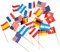 500 Deko-Picker 8 cm Nationen Flaggenpicker