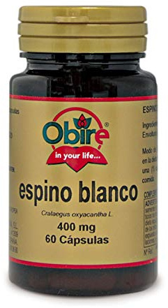 Obire | Espino Blanco 400 mg | 60 Cápsulas | Propiedades Relajantes | Favorece la Conciliación del Sueño | Ayuda para Dormir Mejor y para Reducir los Nervios | Sin Excipientes