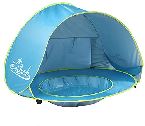 Monobeach Baby Beach Tent Pop Up Portable Shade Pool UV Protection Sun Shelter for Infant