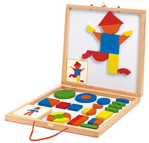 DJECO DJ3130 Geoform Tangram Spiel 42 Teile, Multicolor.