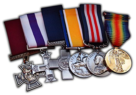 Set di 6 medaglie militari britanniche per i RAF I NAVY I RM I SBS I PARA I Army Repro - Victoria Cross militare George Cross Medaglia di guerra britannica Bravery in the Field & Victory Medal Victoria Cross
