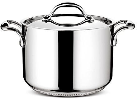 Lagostina Accademia Lagofusion Stewpot with Lid, Stainless Steel, Stainless Steel, 26 cm
