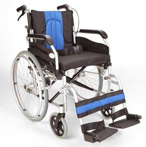 Lightweight Folding Aluminium Narrow self propelled Wheelchair 16 seat Width ECSP01-16