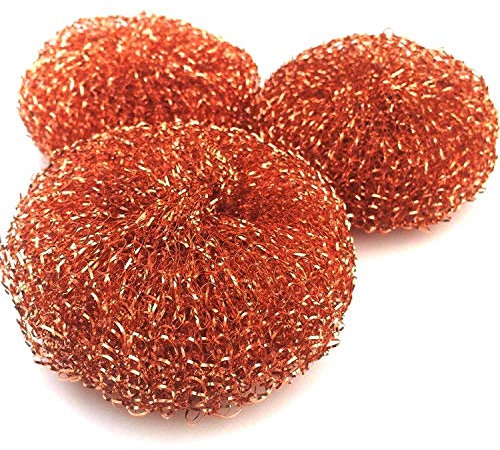 Estropajos resistentes de cobre, 3 unidades