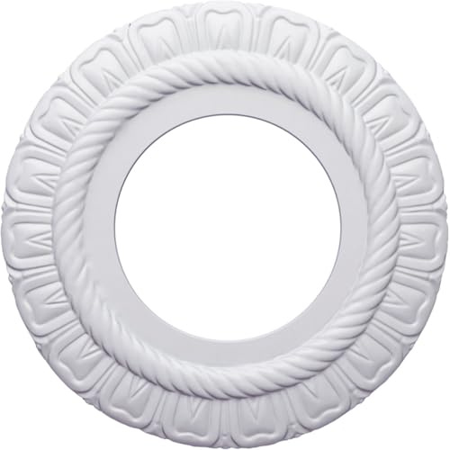 9OD x 4 1/2ID x 1/2P Claremont Ceiling Medallion (Fits Canopies up to 5 5/8)