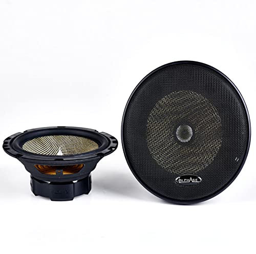 In Phase Car Audio XTC6CX 300W 2 x 6.5 Inch Speakers with Separate Tweeters - 17cm Car Speakers for Door or Parcel Shelf