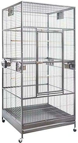 XXL Large Bird Flight Cage Parrot Aviary H80xw35.5xd35.5