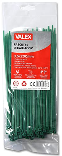 Fascette di cablaggio verdi Valex