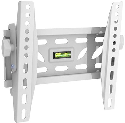 Soporte Intecbrackets de pared resistente, de color blanco, ajustable e inclinable para televisor compatible con pantallas 19, 20, 22, 23, 24, 26, 27, 28, 29, 30, 32, 34, 36, 37, 39, 40 pulgadas