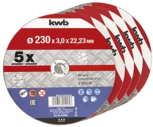 kwb - PACK 5 DISCOS CORTE METAL 230X3X22,23MM