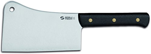 Sanelli Ambrogio Supra Falcetta Macellaio, Codolo Intero, 22 cm, Acciaio Inox, Grigio
