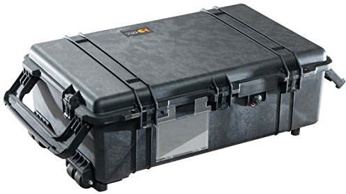 PELI 1670 Caja estanca con Ruedas para Transporte de Equipos electrónicos y fotográficos, IP67 Impermeable al Polvo y Agua, 126L Capacidad, Fabricada en EE.UU., con Espuma Personalizable, Color n70L