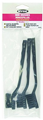 HYDE Tools 46640 Nylon Mini Brush (3 Pack), No Color, 3 Count