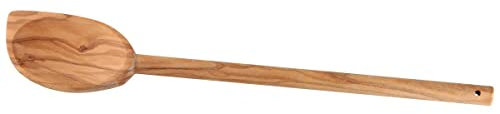 Fackelmann Kochlöffel spitz 30 cm OLIVE, Löffel aus Holz, Design-Küchenhelfer aus Oliven-Holz, robust und mit unverkennbarer Maserung (Farbe: Braun), Menge: 1 Stück