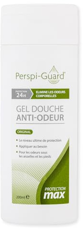 Perspi-Guard Odour Control Antibacterial Body Wash for Men & Women, Anti Bacterial Shower Gel Targets Body Odour for Long-Lasting Protection, 200 ml