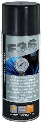Faren F36 Rilevatore Fughe Gas Spray,alta capacità di rilevamento, Schiumogeno ad autodissoluzione,Non Macchia, 400ml