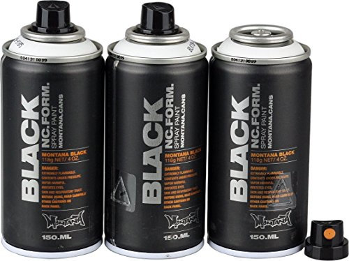 klamottenstore Montana Black Sprühdosen POCKET CANS 3 x 150ml Vorratspack - white - exklusiv und nur original