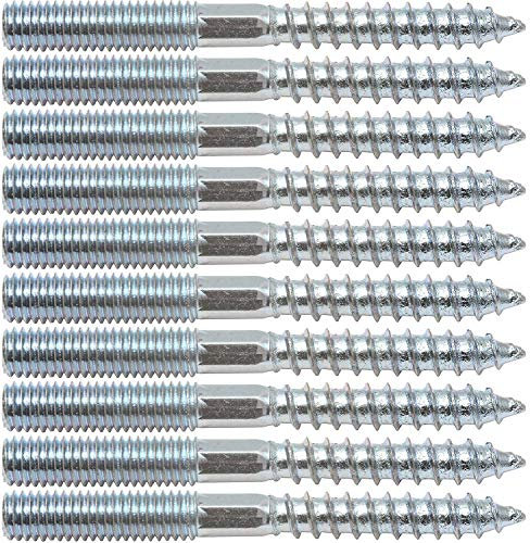 HKB® Stockschrauben M 4 x 40 mm, Stahl verzinkt, 10 Stück