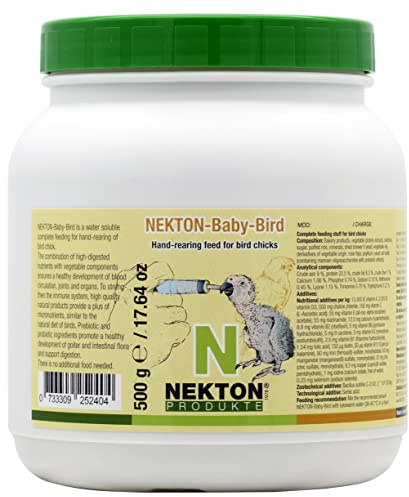 NEKTON - Baby Bird | Alimento per pulcini ornamentali e rapaci | Alimento completo (500 g)