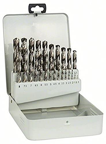 Bosch Professional 25tlg. Metallbohrer-Set HSS-G geschliffen Metallkassette, Durchmesser: 1.0-13.0