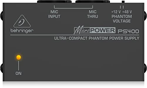 Behringer PS400 - Fuente de alimentación (2W, 100-240V, 50-60 Hz, XLR, Poder), plateado