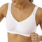 DORINA Women's Flex Moulded Sports Bra Crop Top Sports Bra, White, 38B