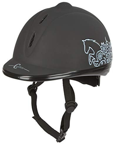 Covalliero Helm Reithelm Beauty VG1 Schwarz, 53-57 cm