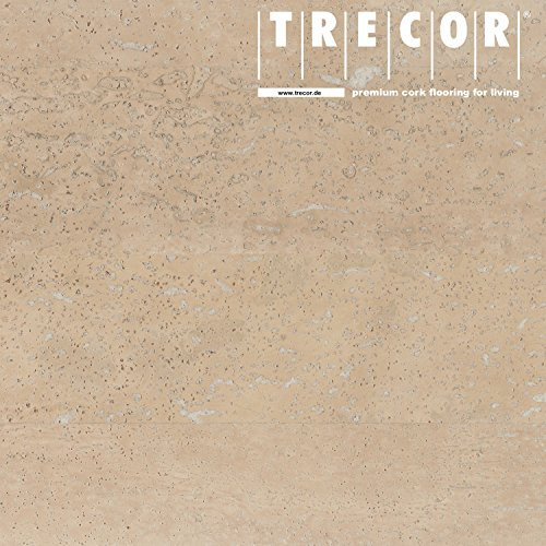 TRECOR Korkgolv SIENA – korkfärdig botten med CLIPEX klicksystem finns i 24 färger med keramisk häl/reptålig yta – format: 900 x 300 x 10 mm (pärlvit)