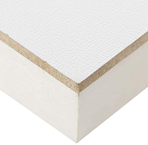 Ampersand : Artist Panel : Canvas Texture Primed : Cradled 19mm : 9x12in (Apx.23x30cm)