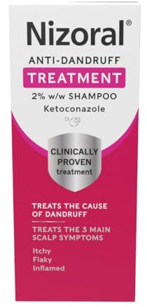 Nizoral Anti-Dandruff Treatment Shampoo, Treats and Prevents Dandruff, Clinically Proven to Control Itchy & Flaky Scalps, Contains Ketoconazole, 1 x 60ml
