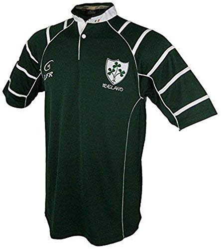 LFR Men's Irish Rugby Jersey, XL, Dark Green