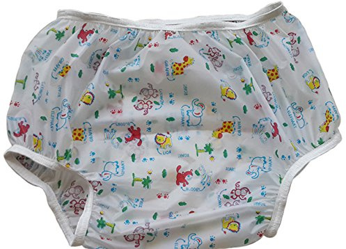 Baby Pants Jungle Friends Nursery Print Adult Pullon Plastic Pants - 3XLarge