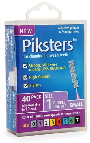 Piksters Interdental Brushes, Size 1 40 ea
