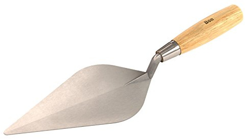 Bon Tool 73-237 10-Inch Narrow London Block Layer Trowel with Wood Handle