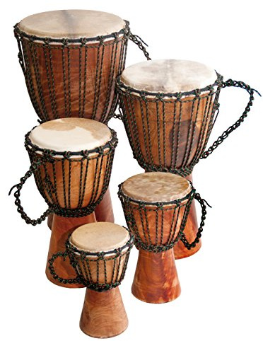 Djembe Beginner Plain, 16 tall, 7.5-8.5 head