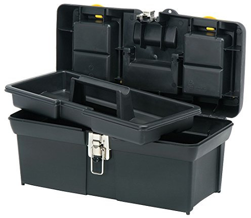 STANLEY Tool Box with Tray, Series 2000, 16-Inch, Black & Yellow (016013R)