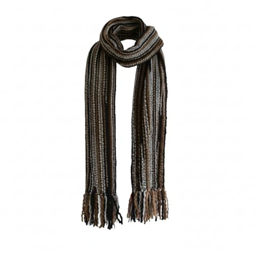 Tumia LAC Bufanda de Lana 100% Lujosa, XXL, Cálida y Suave, Tejida a Mano, Unisex, Accesorio de Invierno 230 cm
